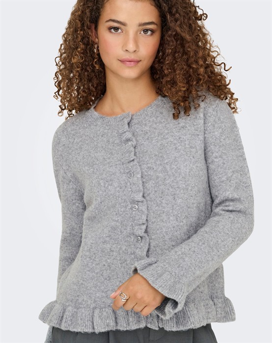 OnlRima Life Fril Button Cardigan